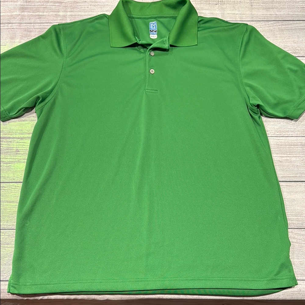 Men's PGA Tour Polo Style Airflux Golf Shirt size XL green